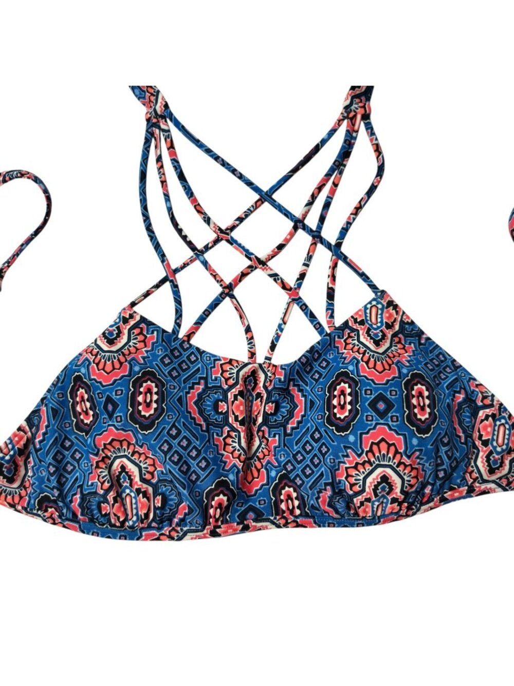 Hollister CrissCross Halter Bikini Swim Top Women's Size Small